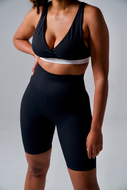 Athena Shorts - Onyx and Milk